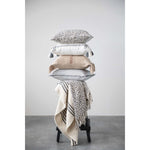 Double Cloth Stitched Throw with Frayed Edges