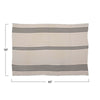 Double Cloth Stitched Throw with Frayed Edges