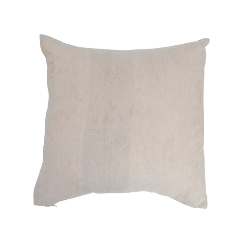 Extra large cream coloured woven jacquard pillow. 