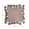 Cotton Pillow with Tassels - Lavender