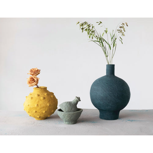 Decorative Handmade Paper Mache Vases in different shapes and sizes. 