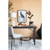 Bird Table Lamp with Linen Shade - Gold