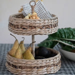 Fruit and vegetables in the Wicker & Bankuan 2 Tier Tray.