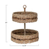 Wicker Bankuan Tray measures approximately 15 inches high by 12 inches wide.