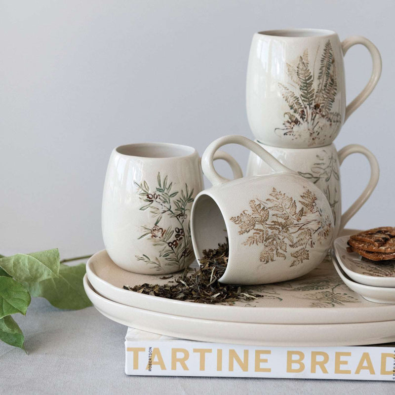 16oz Debossed Stoneware Mug