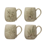 16oz Debossed Stoneware Mug