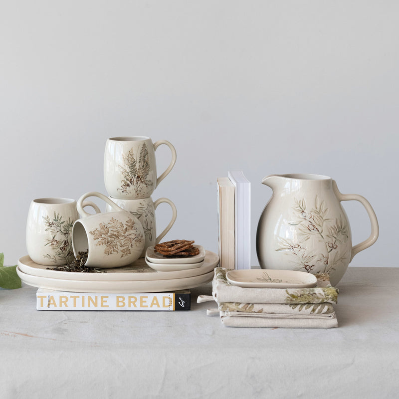 16oz Debossed Stoneware Mug