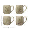16oz Debossed Stoneware Mug