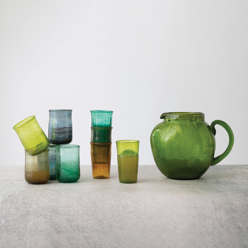 Hand Blown Glass Pitcher