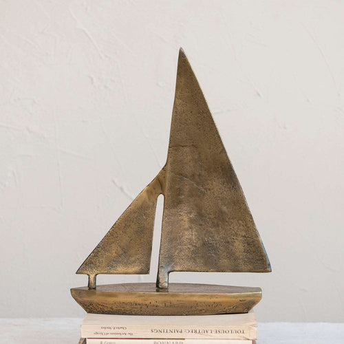 Antique Brass Sailboat