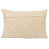 Back side of the Woven Cotton Lumbar Pillow with hidden zipper. 