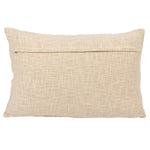 Back side of the Woven Cotton Lumbar Pillow with hidden zipper. 