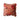 20" Square Cotton Velvet Printed Pillow with Floral Pattern.