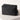 The Ezra Quilted Nylon Boxy Cosmetic Pouch in Black with gold hardware and a lack and white pull tab. 