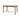 Wooden table on a white background