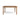 Wooden dining table on a white background
