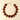 Garland with heart-shaped brown details on a beige background