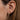 Gold Hoop Earrings – Pave White Cubic Zirconia