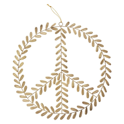 Olive Leaf Wreath in Gold Finish.