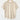 A light beige short-sleeve crewneck t-shirt hanging on a wooden hanger against a plain white wall.
