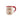 Santa Claus mug with a red handle on a white background