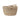 Hand Woven Basket with Handle in a natural finish. 