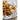 French fries with a container of 'Italian Stallion' topper on a white paper background