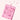 Pink interior of the velvet jewelry roll with matching fabric ribbon.