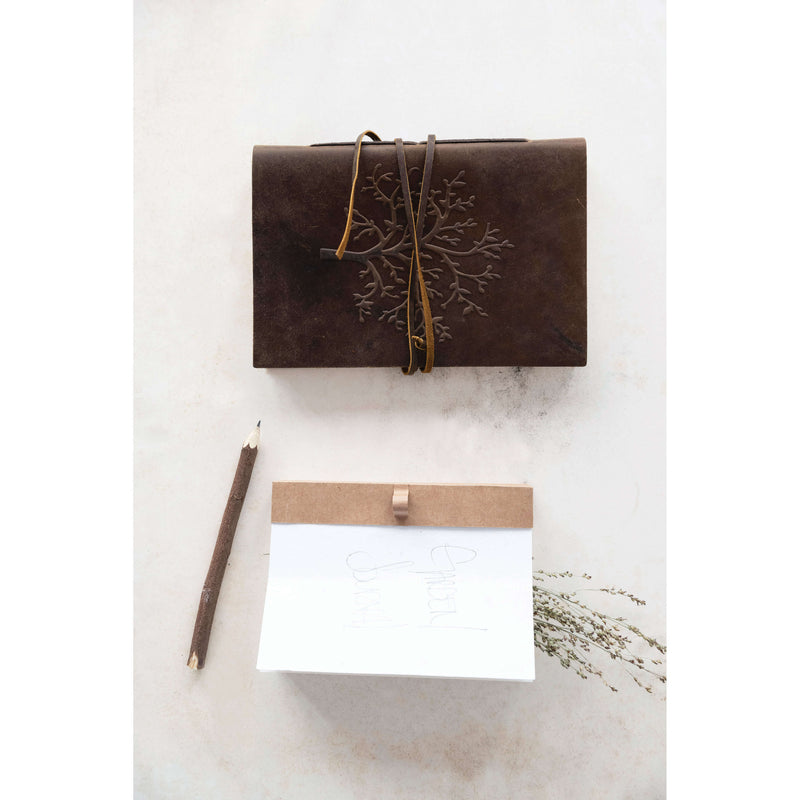 Leather Bound Journal with Tree of Life