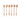 Wooden Spoons with leather straps in a row.