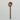 Wooden spoon on a light marble surface