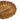 Top view of the mango wood scallopped bowl to show the true detail of the mango wood.