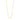 Gold chain necklace on a white background