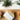 Bar of soap with a white label on a wooden surface, surrounded by greenery.