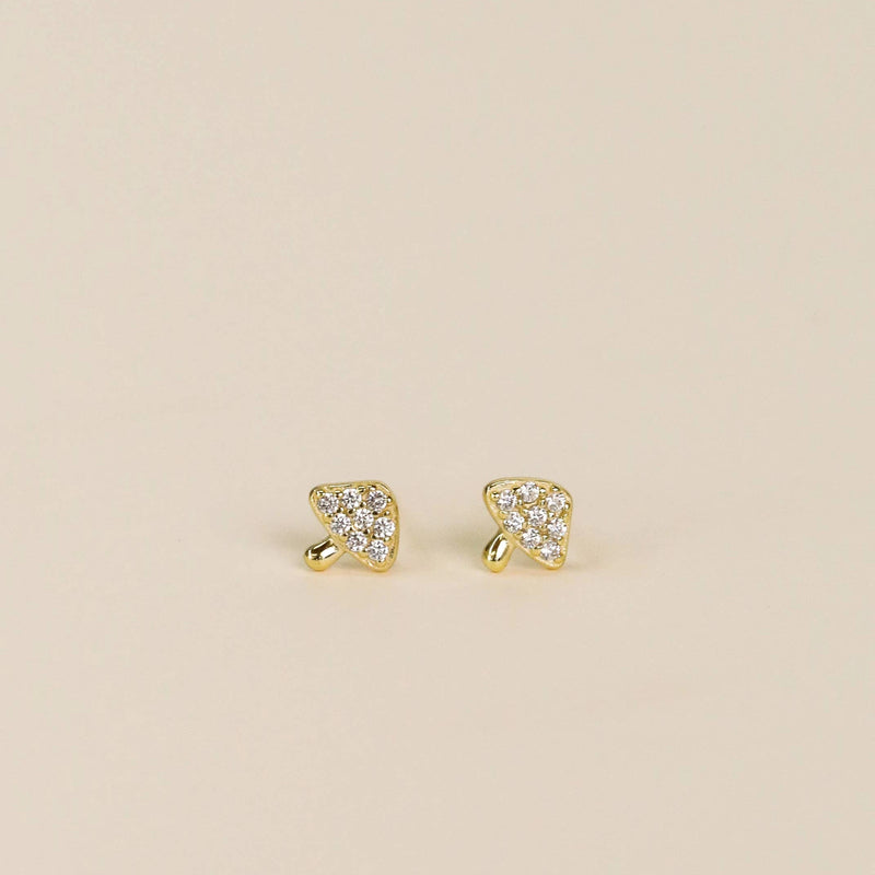 Pavé Stud - Mushroom - Earring