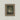 Vintage-style Halloween print of two white ghosts peeking from behind trees in a dark forest with a creek, framed in gold.