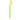 Green pen with a snail-shaped top on a white background