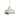 Cream stoneware pendant lamp with curved edge and brass ceiling cap