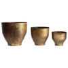 Antique Brass Planters imported from India.