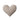 Heart-shaped pillow in beige color on a white background
