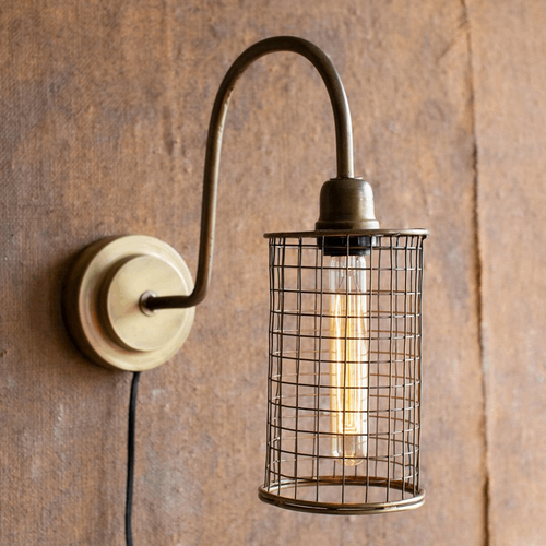 Antique Brass Wall Lamp