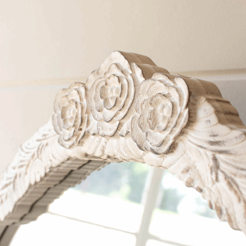 Arched Mirror with Carved Detail