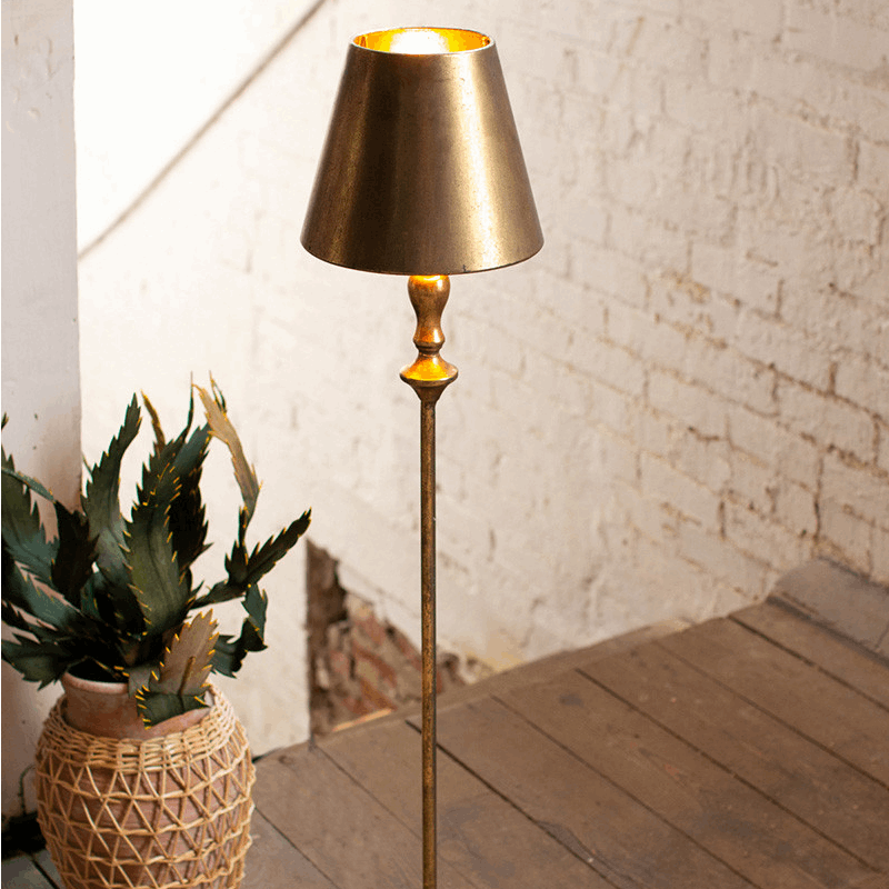 Antique Gold Floor Lamp