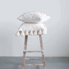 Cotton Pillow with Tassels - Cream (Down Fill)