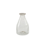 Recycled Glass Bud Vase - Clear