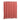 Red and pink striped blanket with frayed edges and dimensions on a white background