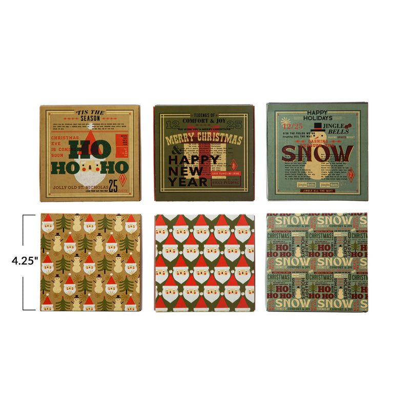 Safety Matches in Matchbox with Holiday Saying & Image