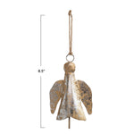 Metal Bell Angel Ornament in Gold & Silver Finish