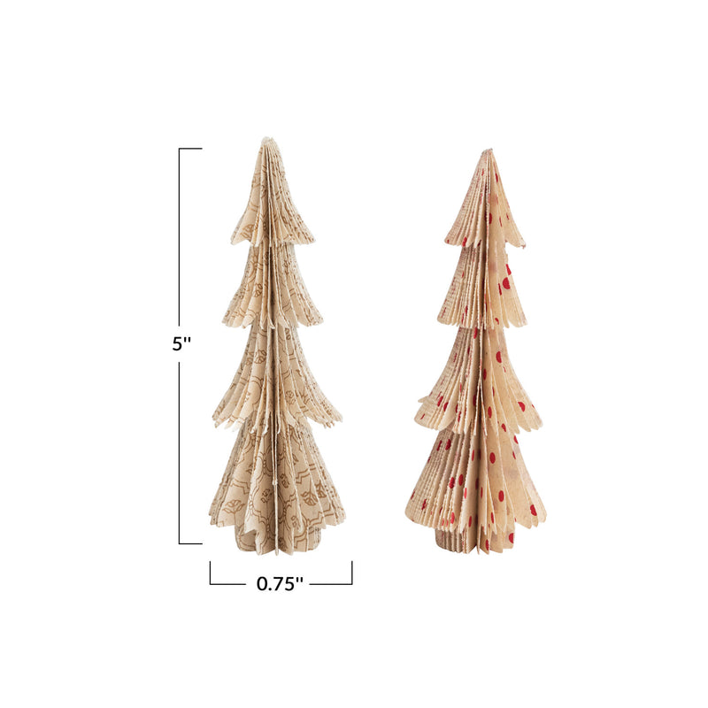 5" Paper Folding Honeycomb Tree with Pattern