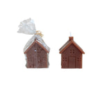 Unscented House Shaped Candle - Gingerbread